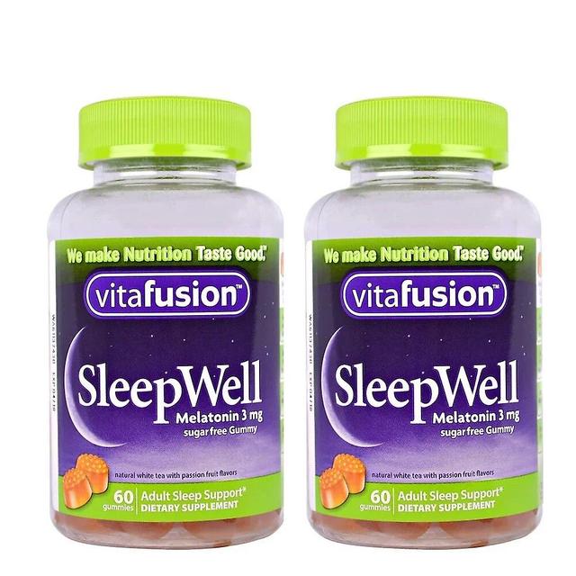 Venalisa 1fľaša American Vitafusion Melatonin Gummies 60Caps SleepWell Melanín Zostaňte spať dlhšie v noci Pomoc pri spánku Zdravie Wellness 1bottle on Productcaster.