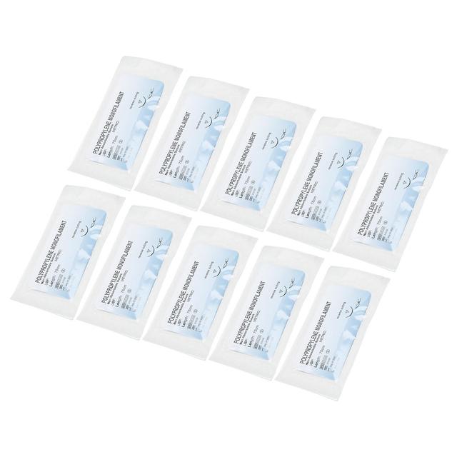 Ruikalucky 12pcs Suture Pratique Fil Paquet Individuel Polypropylène Plaie Fermeture Suturing Fil De Formation Set 3/0 on Productcaster.