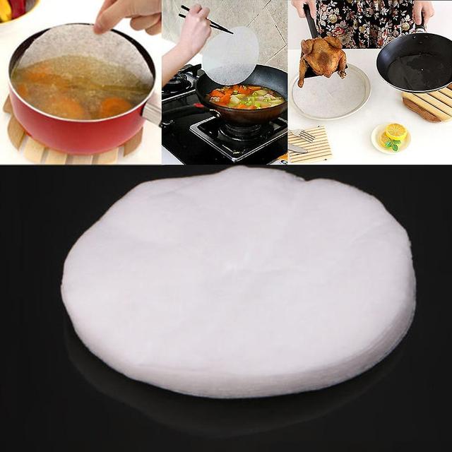 Gaoguang Kitchen Food Oil Absorption Paper Food Grade Health Oil Filter Paper Kitch 12pcs White on Productcaster.