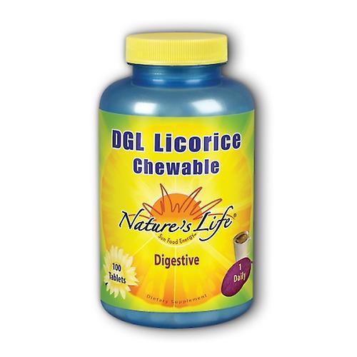 Nature's Life DGL Licorice Chewable,380 mg,Mocha 100 chews (Pack of 1) on Productcaster.