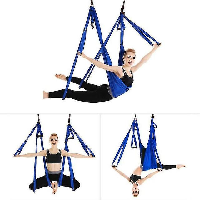 Active Silk Aerial Yoga Swing Set & Hammock Kit, For Improved Yoga Inversions, Flexibility, Core Strength & Back Pain Relief - Sensory Swin... on Productcaster.