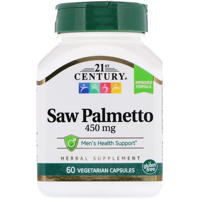 21st Century, Saw Palmetto, 450 mg, 60 Vegetarian Capsules on Productcaster.