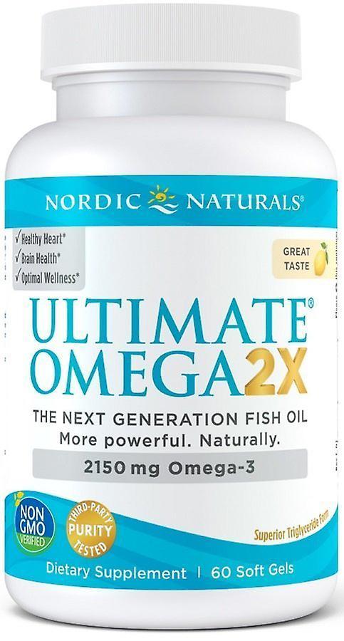 Nordic Naturals Naturals Nórdicos Ultimate Ômega 2X 2150mg Limão 60 Softgels 237 ml on Productcaster.