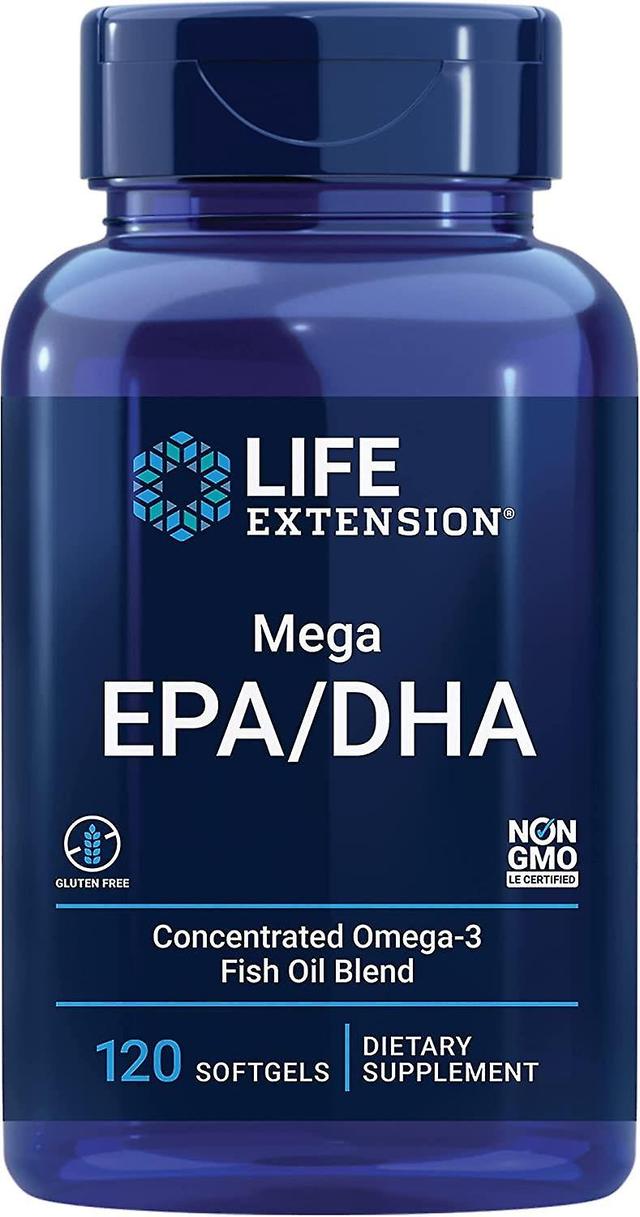 Life Extension Mega EPA/DHA 120 Softgels on Productcaster.