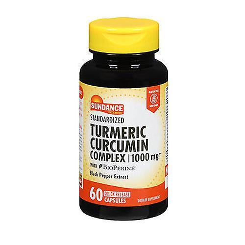 Sundance Vitamins Standardisierte Kurkuma-Curcumin-Komplex-Kapseln mit schneller Freisetzung, 1000 mg, 60 Tabletten (Packung mit 1 Stück) on Productcaster.