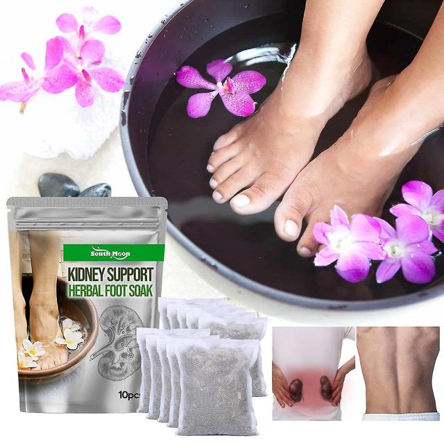 10/20/30pcs Pure Cleanse Kidney Support Herbal Foot Soak, Lymphatic Drainage Ginger Foot Soak 10PCS on Productcaster.