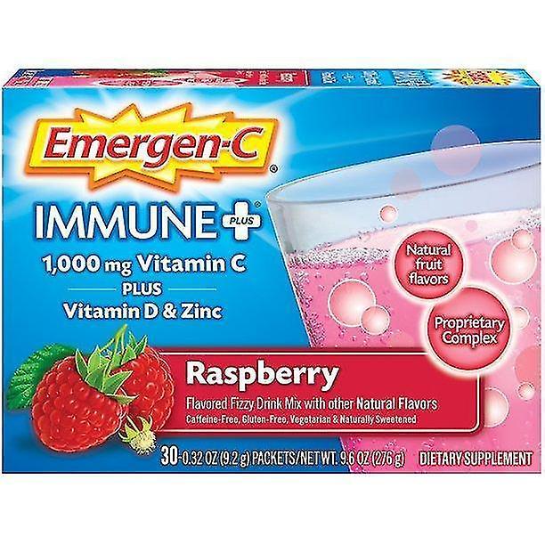 Szyskj Immune+ 1000mg Vitamin C Powder, Raspberry Flavor - 30 Count/1 Month Supply on Productcaster.