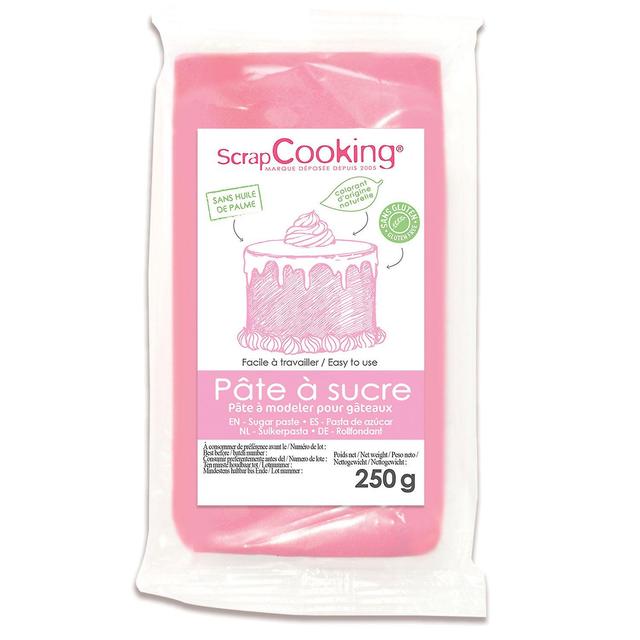 ScrapCooking Pink sugarpaste - vanilla flavour on Productcaster.