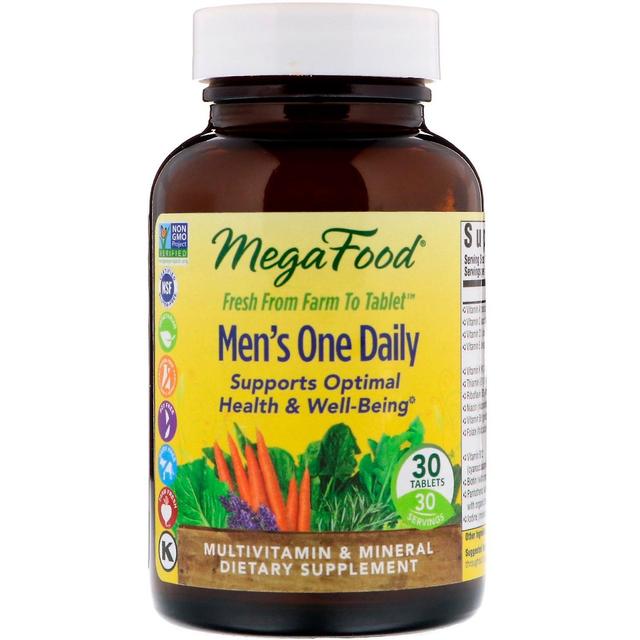 MegaFood, Men’s One Daily, 30 Tablets on Productcaster.