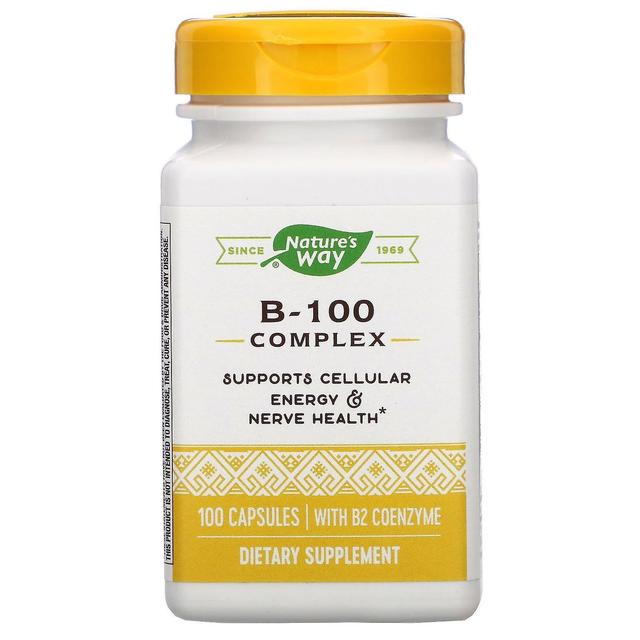 Nature's Way, Complexo B-100 com Coenzima B2, 100 Cápsulas on Productcaster.