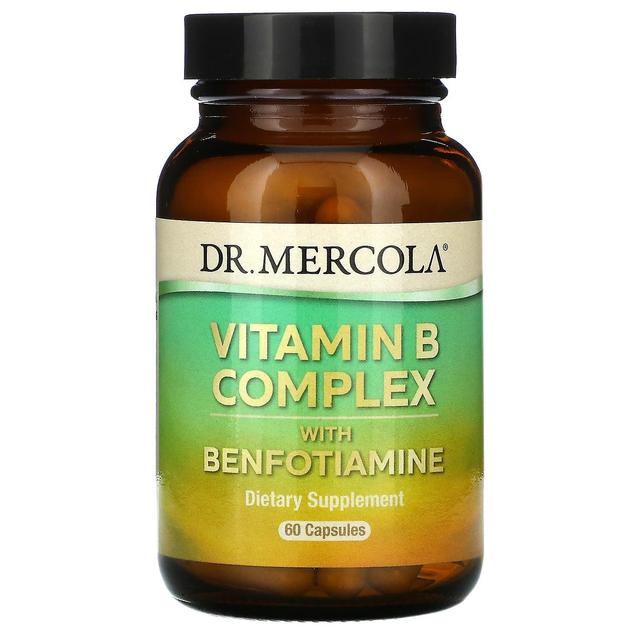 Dr. Mercola, komplex vitamínov B s benfotiamínom, 60 kapsúl on Productcaster.