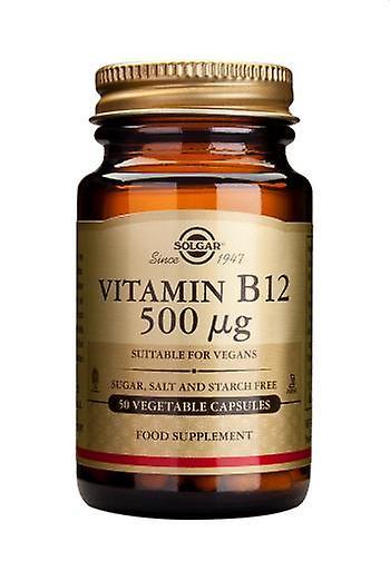 Solgar Vitamin B12 500 ug Vegetable Capsules, 50 on Productcaster.