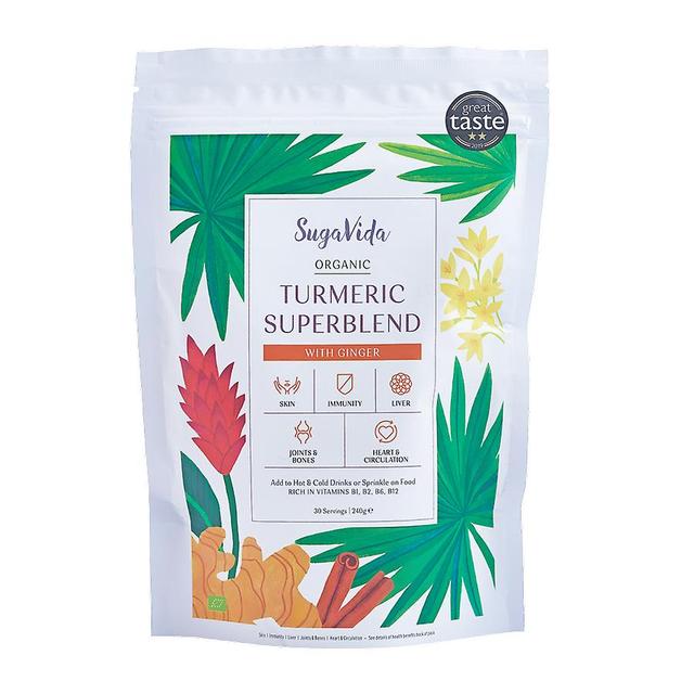 Sugavida organic triple strength turmeric superblend with ginger on Productcaster.