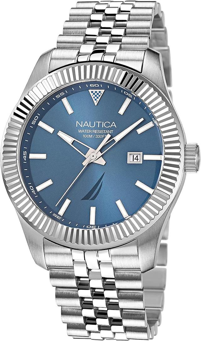 Nautica Herrenuhr NAPPBS248 Silber und Blau on Productcaster.