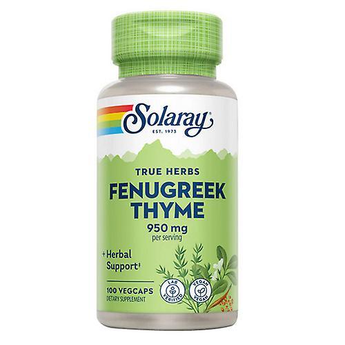 Solaray Fenugreek & Thyme,950 mg ,100 Caps (Pack of 4) on Productcaster.