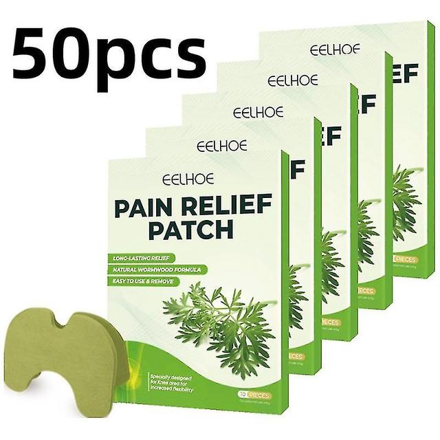 50 Pieces Of Knee Joint Patch Mugwort Knee Joint Patch Plaster Extract Pain Relief Cartilage Pain Re on Productcaster.