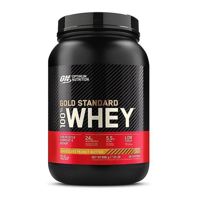 Optimum Nutrition Optimal näring 100% Guld standard vassleprotein hög nivå tillägg - 912g Choc jordnötssmör on Productcaster.