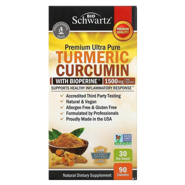 BioSchwartz, Turmeric Curcumin with Bioperine, 500 mg, 90 Capsules on Productcaster.