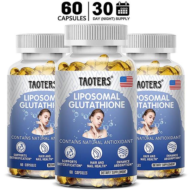 Vorallme Liposome Glutathione Supplement Skin Whitening Supplement Collagen Antioxidant Anti-aging Enhance Immunity Dark Beauty Health 60 count-3 b... on Productcaster.