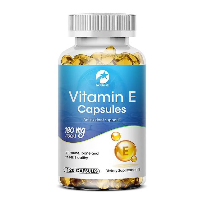 Huamade Kexinsh Vitamin E Kapseln für Haarwachstum 400iu Nahrungsergänzungsmittel Gesicht trockene Hautalterung oxidativ erhöhen Immunsystem 120 co... on Productcaster.