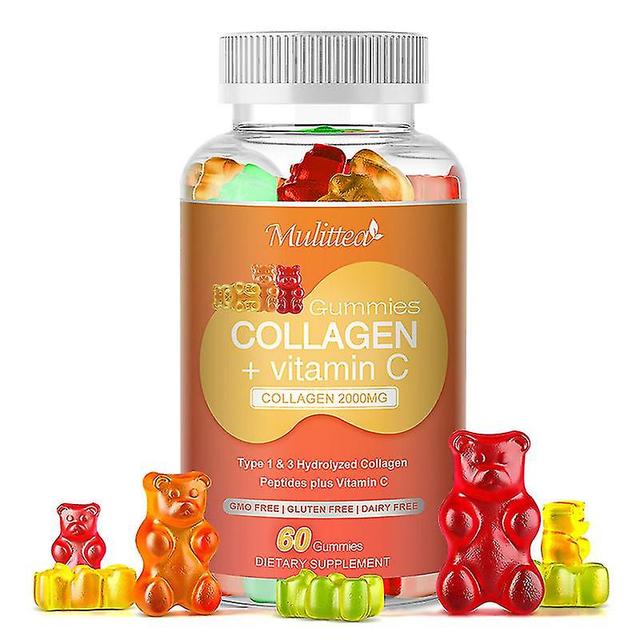 Guoguo Collagen Vitamins C Capsules Types 1 & 3 For Skin Joint Hair Nails Health Anti-aging Nutritional Supplements Man Women 30pcs on Productcaster.