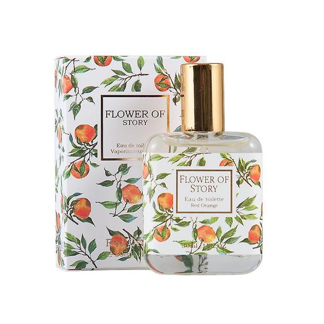 Flower Story Girls Student Women's Perfume - Long-lasting Light Fragrance, Fresh Osmanthus Light Fragrance red glow orange light on Productcaster.