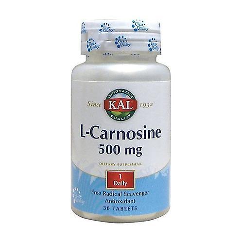 Kal L-Carnosine 30 tablets of 500mg on Productcaster.