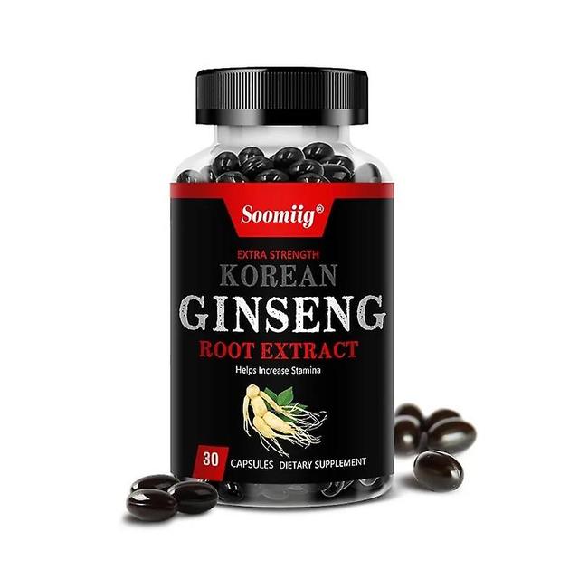 Sofirn Soomiig Korean Ginseng Root Extract 120 Capsules Per Serving Energy and Immunity Health Supplement Non-GMO 30-count-1 bottle on Productcaster.