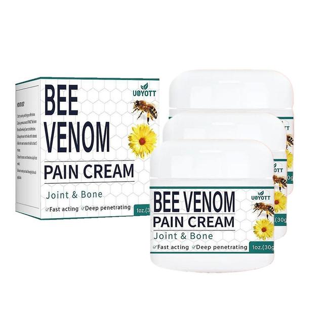 3pcsBee Venom Creme para Dor de Cicatrização de Ossos Articulares Creme de Alívio da Dor de Artrite on Productcaster.