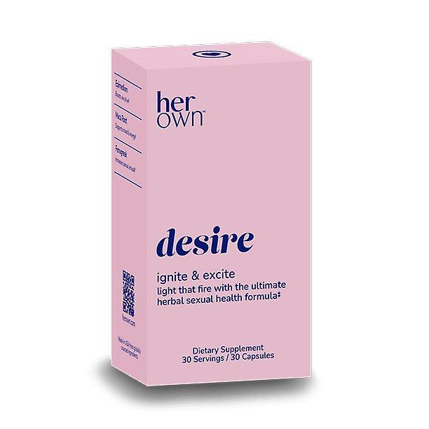 Her own desire capsules, increases arousal, libido boost, sex drive stimulant, balances hormones, get in the mood, 30 count on Productcaster.