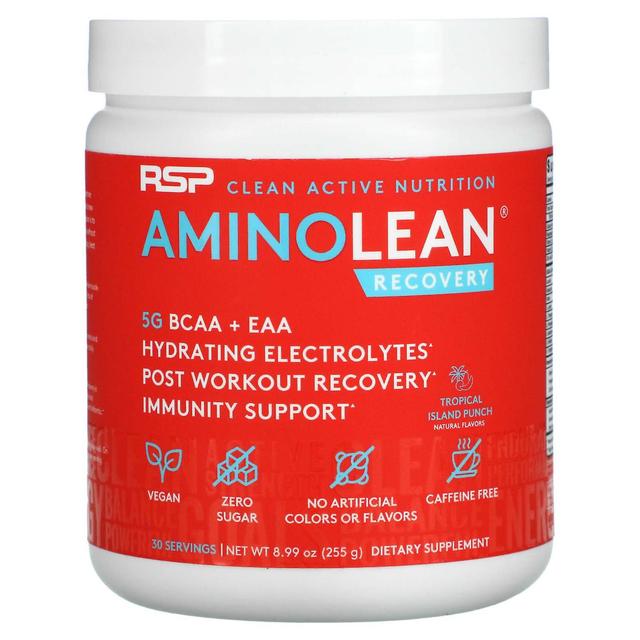 RSP Nutrition, AminoLean Recovery, Tropical Island Punch, Caffeine Free, 8.99 oz (255 g) on Productcaster.