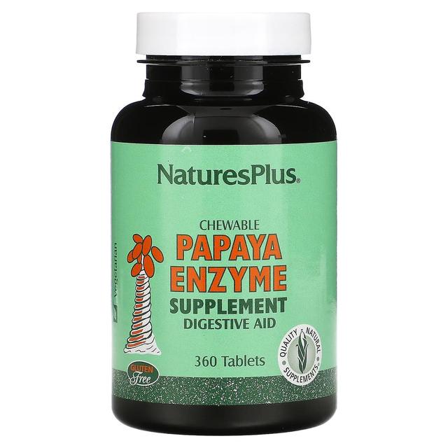 Nature's Plus NaturesPlus, suplemento masticable de enzima de papaya, 360 tabletas on Productcaster.