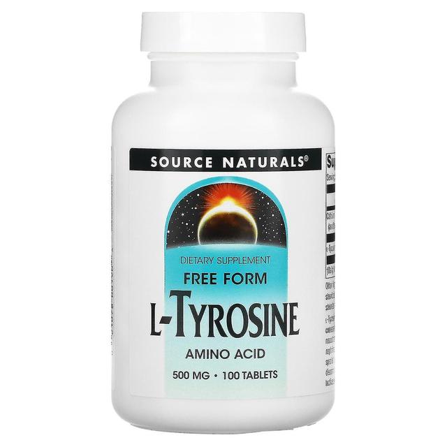 Source Naturals, L-Tyrosine, 500 mg, 100 Tablets on Productcaster.