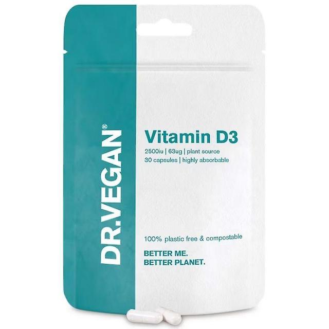 DR.VEGAN Dr Vegan Vitamin D3 2500iu Kapsler 30 on Productcaster.