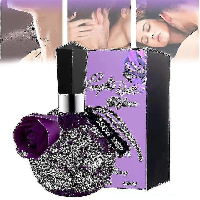 France Golden Temptation Lace Women Perfume, Pheromone Perfume For Women Attract Men Romantic Rose Glitter Purple on Productcaster.