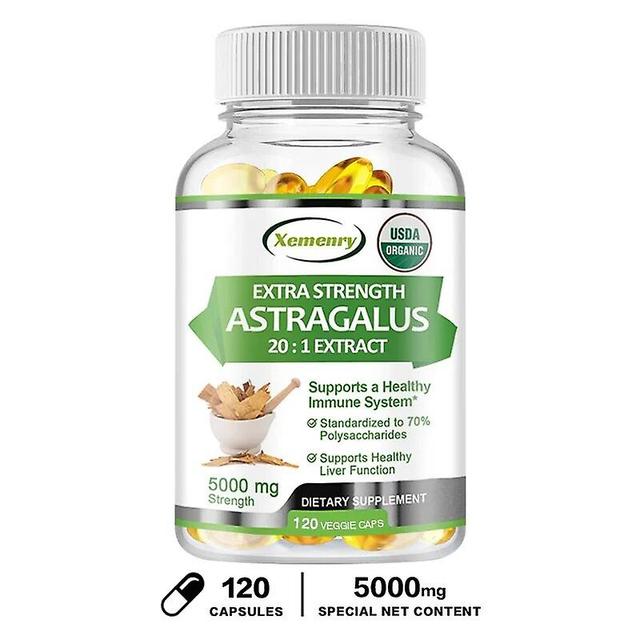 Venalisa Premium Astragalus Root Capsules 5000 Mg - Traditional Immune Support, Prostate and Urinary Tract Health 120 Capsules on Productcaster.