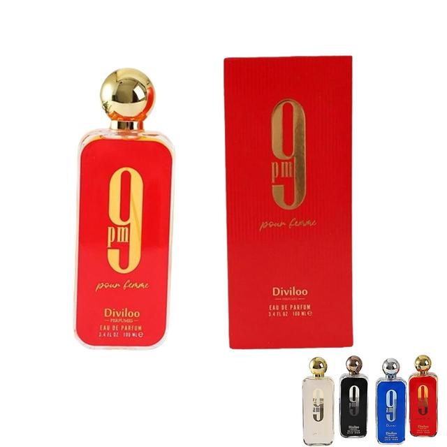 HOH 9 PM for Men Woda perfumowana w sprayu, 9 PM Woda kolońska dla mężczyzn, 9 Am Perfumy dla mężczyzn 100ml Czerwony on Productcaster.