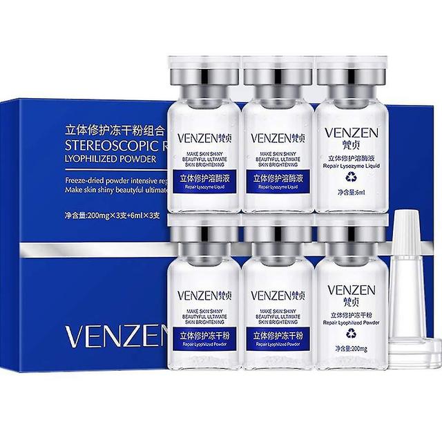 Estereoscópico Liofilizado Polvo reparador liofilizado Elasticidad rejuvenecedora natural Nutrición piel 3x200mg + 3x6ml on Productcaster.