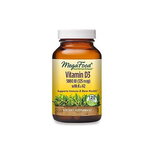 MegaFood Vitamine D3 met K &k2, 5000 IE 120 Caps (Pak van 1) on Productcaster.