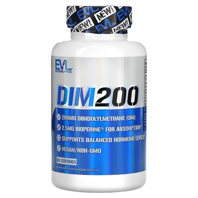 EVLution Nutrition, DIM 200, 200 mg, 60 kasviskapselia on Productcaster.