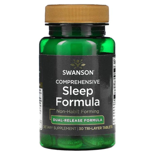 Swanson, Comprehensive Sleep Formula, 30 Tri-Layer Tabletss on Productcaster.