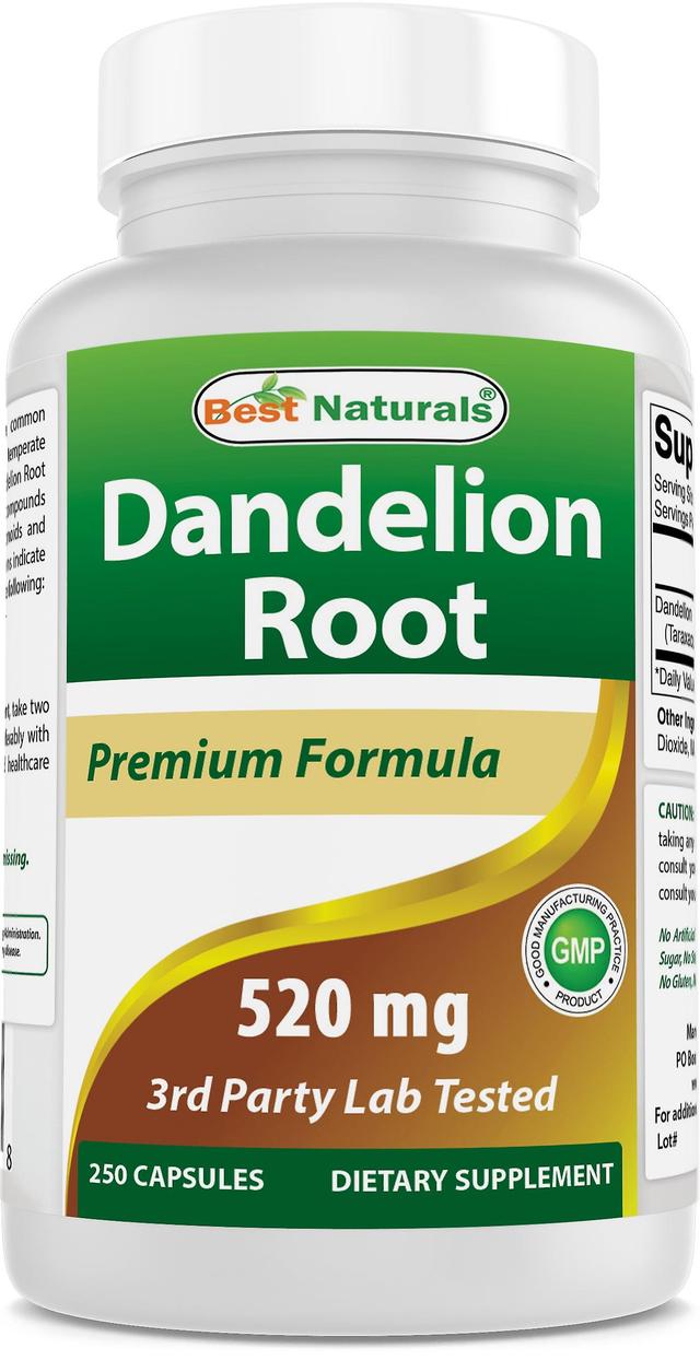 Best naturals dandelion root 520 mg 250 capsules on Productcaster.