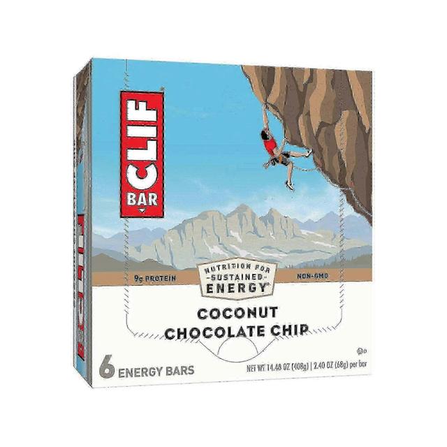 Clif bar kokosové čokoládové čipové tyčinky, 6 ea on Productcaster.