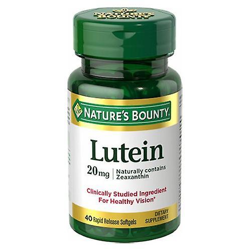 Nature's Bounty Natures Bounty Lutein,20 mg,40 sgels (6 kpl pakkaus) on Productcaster.