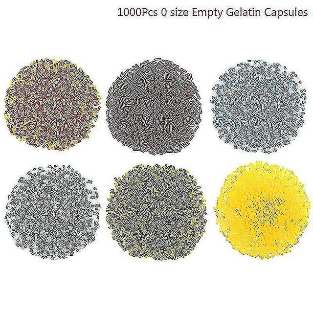 1000pcs Empty Hard Vacant Gelatin Capsule Size 0# Gel Medicine Pill Vitamin_om (hy) on Productcaster.