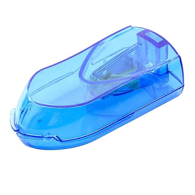 Roadoor Pill Box Strong Sealing Easy to Carry Transparent Visible Adjustable Cutting Plastic Vitamin Tablet Blue on Productcaster.