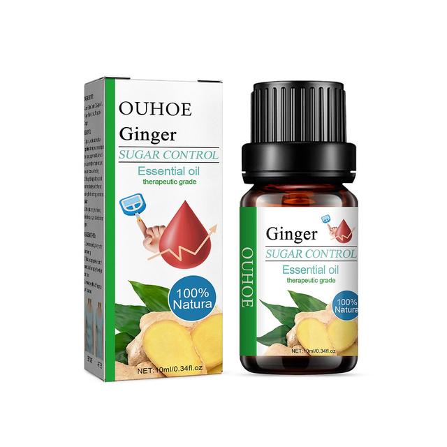 Qian Sugar Control Huile Essentielle Abaisser La Glycémie Traitement Hypertension Diabétique Stabilise Sucre Sanguin Huile Médicale De Gingembre 10... on Productcaster.