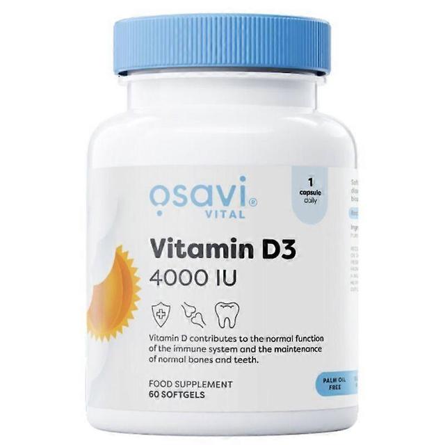 Osavi Vitamin D3 4000iu Softgels 60 on Productcaster.