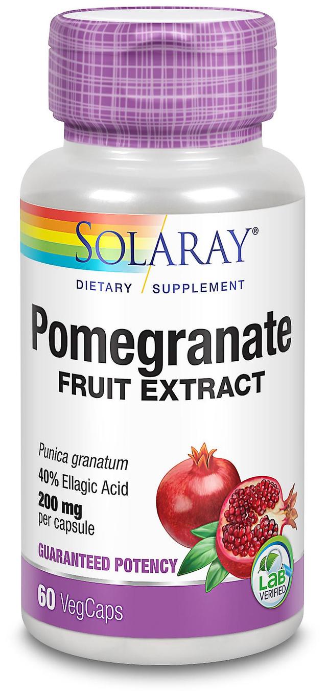 Solaray Pomegranate 200mg 60 Capsules on Productcaster.