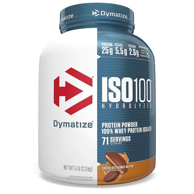 Dymatize Dymatisera, ISO100 hydrolyserad, 100% vassleproteinisolat, chokladjordnötssmör, 5 lb (2.3 kg) on Productcaster.